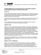 Qualifying Materials as Thermal Barriers for Foamed Plastic Insulation (2015 NBC)